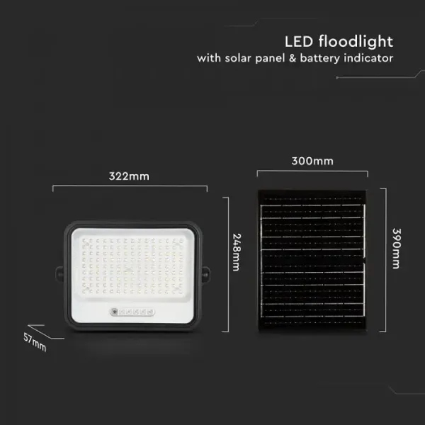 Faro LED Solare 20W Sensore Telecomando | Energy Clever