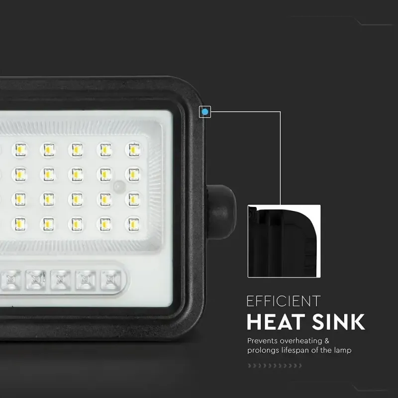 Faro LED Solare 5W Sensore Telecomando | Energy Clever