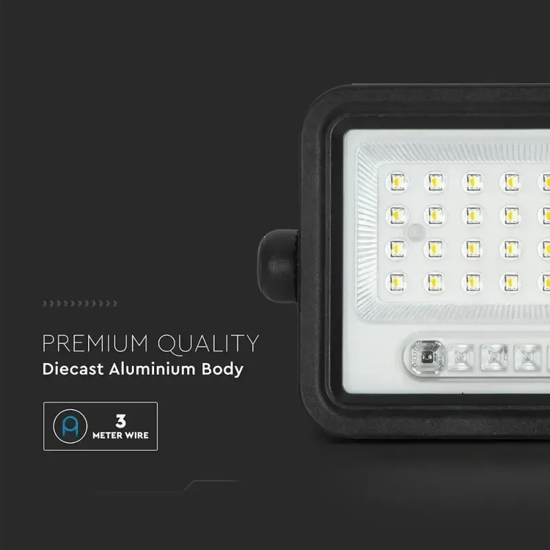 V-TAC Faro LED Solare 10W Sensore Crepuscolare | Energy Clever
