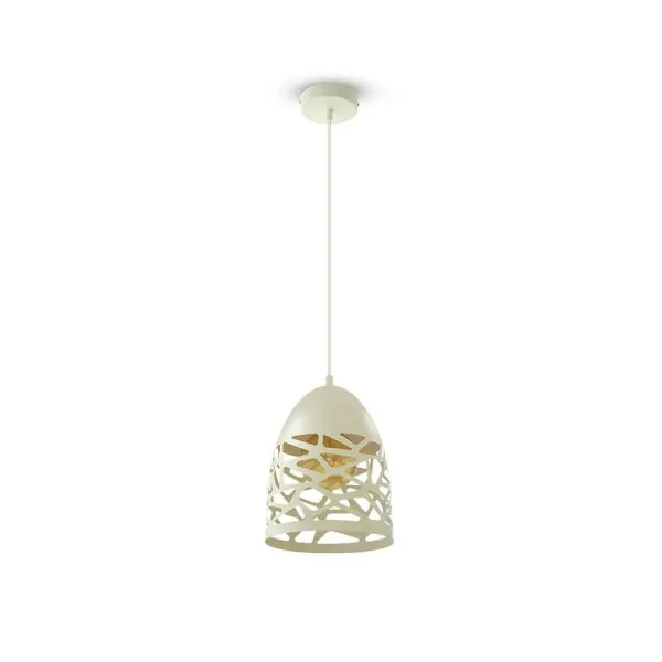 Pendant Light Matt White with White Canopy