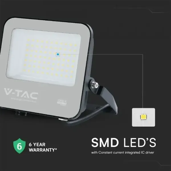 V-TAC PRO Faro Slim LED SMD Chip CREE 50W | Energy Clever