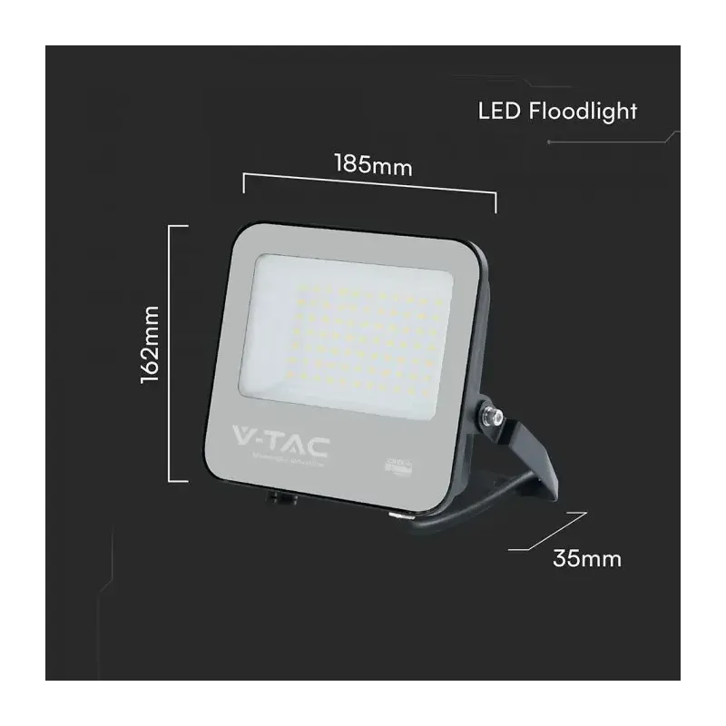 V-TAC PRO Faro Slim LED SMD Chip CREE 50W | Energy Clever