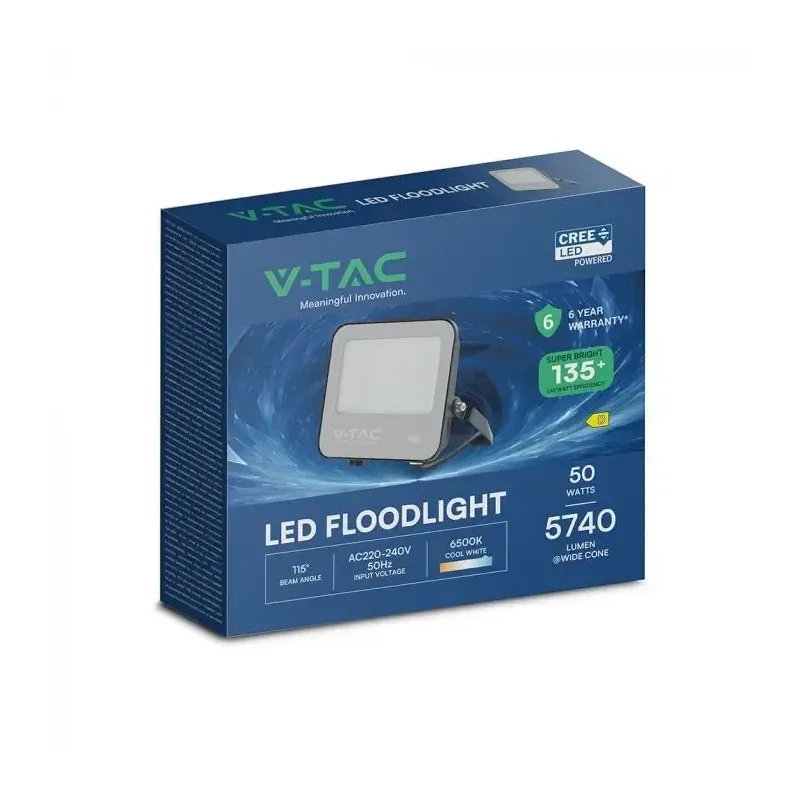V-TAC PRO Faro Slim LED SMD Chip CREE 50W | Energy Clever