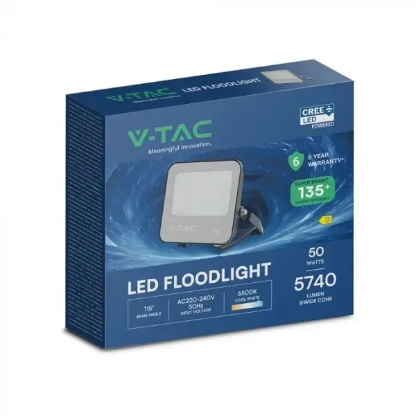 V-TAC PRO Faro Slim LED SMD Chip CREE 50W | Energy Clever