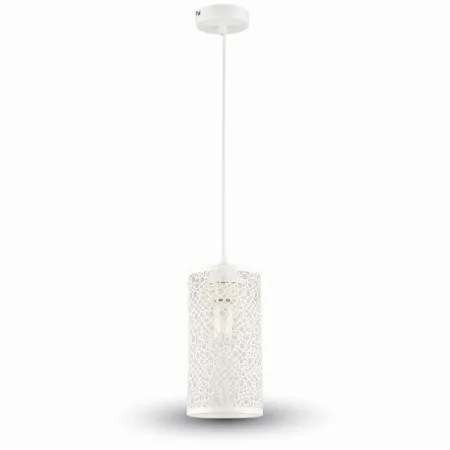 Pendant Light Matt White with White Canopy