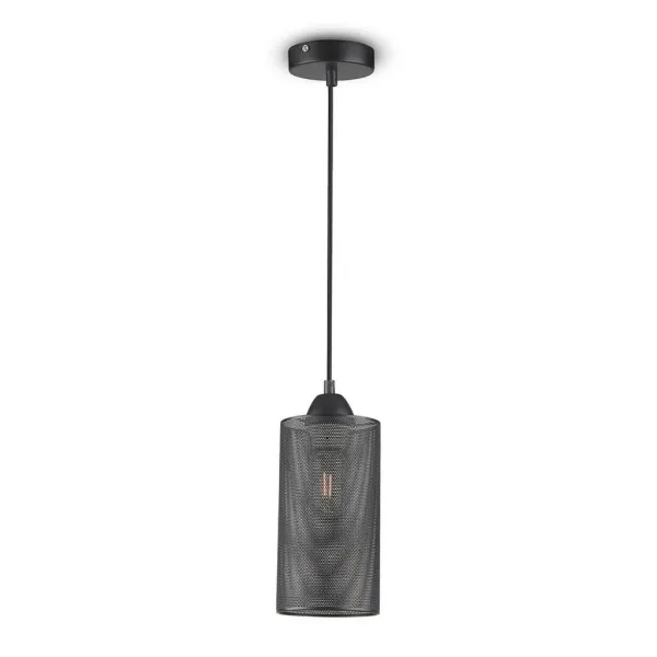 Pendant Light Matt Black with Black Canopy