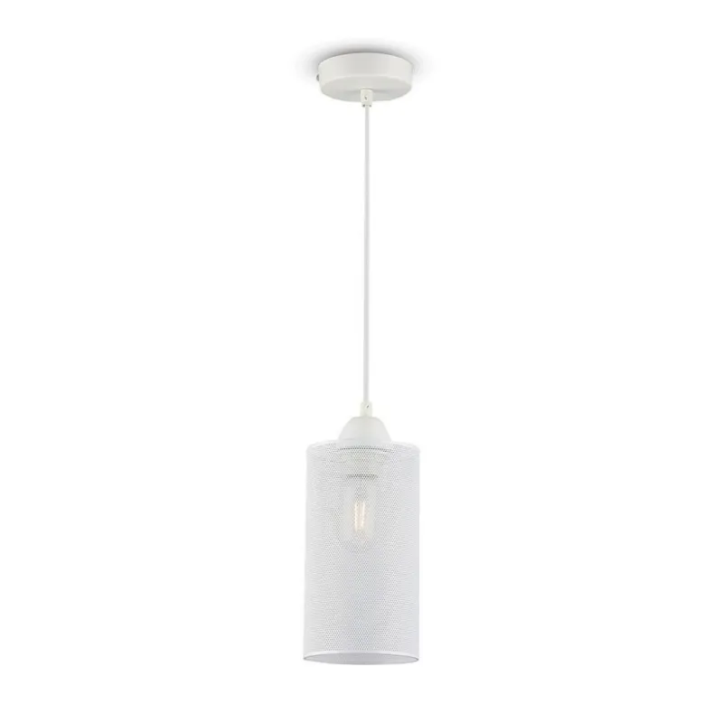 Pendant Light Matt White with White Canopy