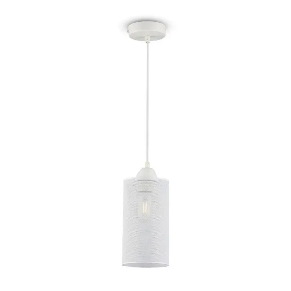 Pendant Light Matt White with White Canopy