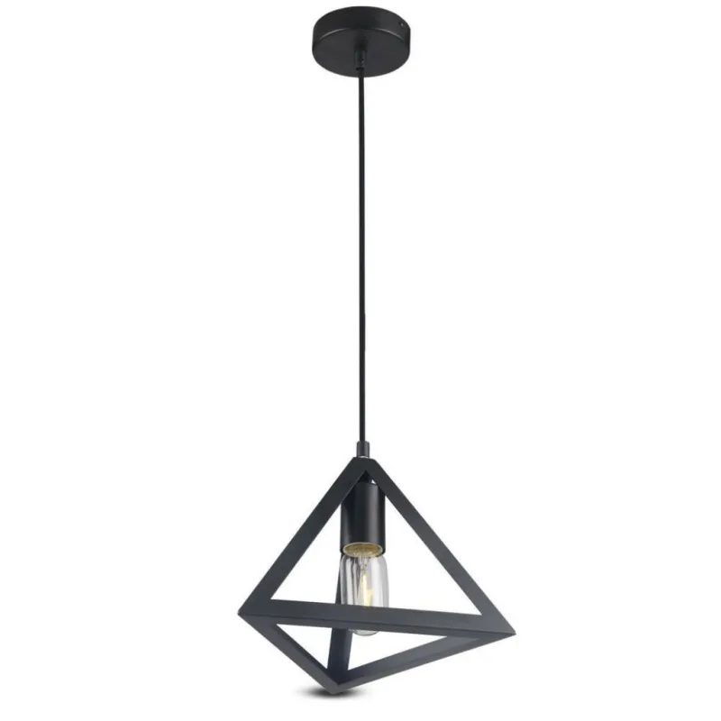 Pendant Geometric Triangle Black