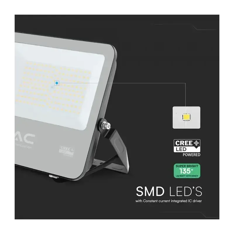 V-TAC PRO Faro Slim LED SMD Chip CREE 50W | Clever Energy