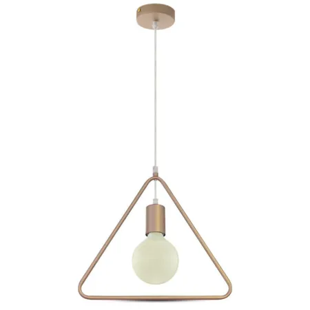 Pendant Light Triangle Champean Gold with Gold Canopy