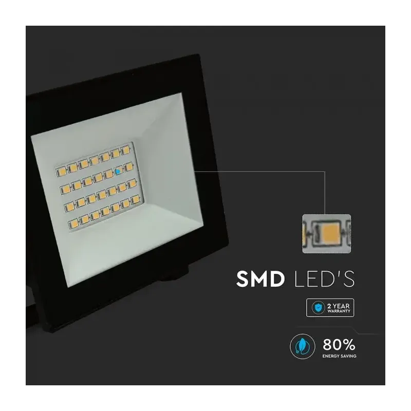 Faro LED da 20W con chip SMD e luce naturale 4000K | Energy Clever