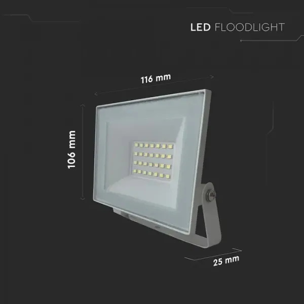 Faro LED da 20W con chip SMD e luce fredda 6500K | Energy Clever