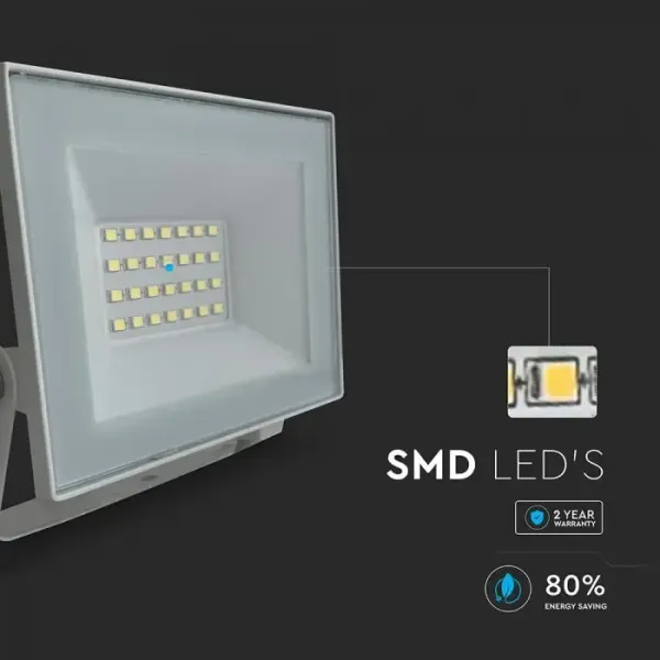 Faro LED da 20W con chip SMD e luce neutra 4000K | Energy Clever