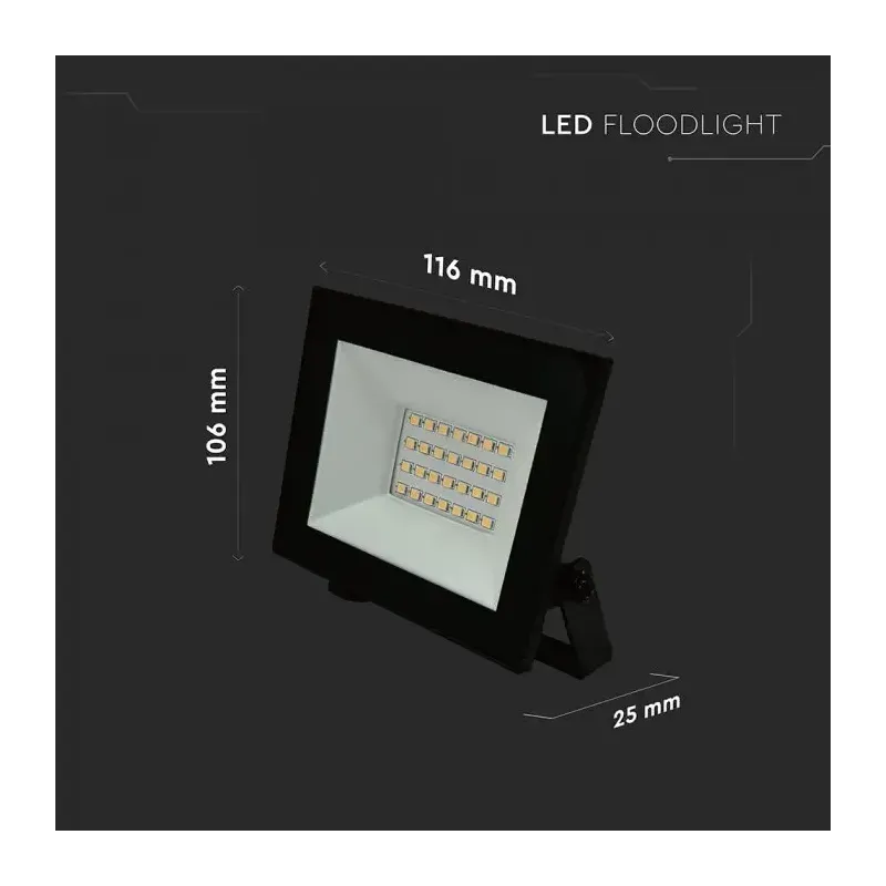 Faro LED da 20W con chip SMD e luce fredda 6500K | Energy Clever