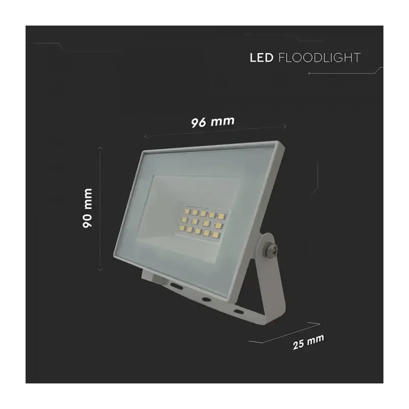 Faro LED da 10W con corpo in alluminio IP65 | Energy Clever