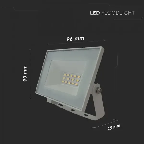 Faro LED da 10W con corpo in alluminio IP65 | Energy Clever