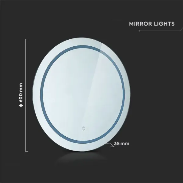 V-TAC Specchio LED Rotondo | Energy Clever