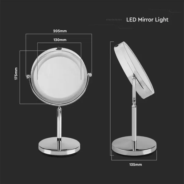 V-TAC Specchio LED Rotondo | Energy Clever