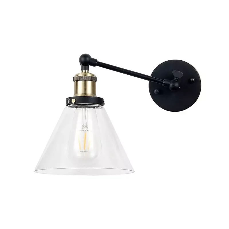 Wall Lamp W/V Cone Shape Glass D:140mm