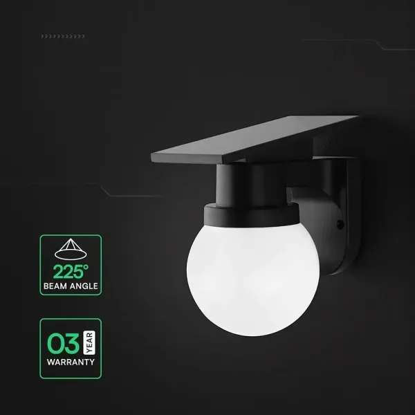 V-TAC Applique LED Solare Esterno 0,9W e Telecomando | Energy Clever