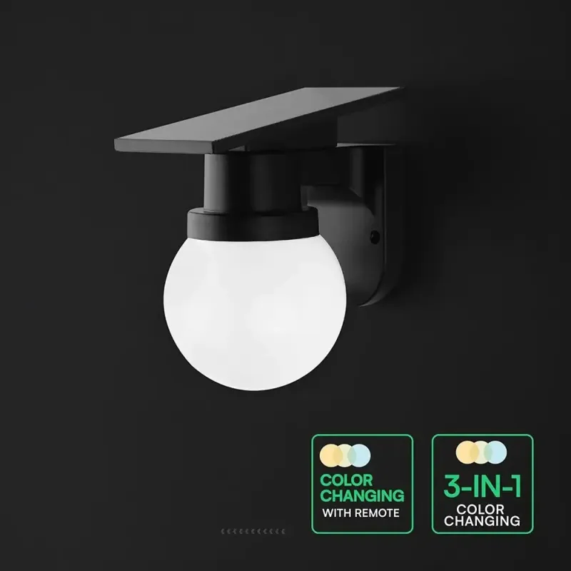 V-TAC Applique LED Solare Esterno 0,9W e Telecomando | Energy Clever