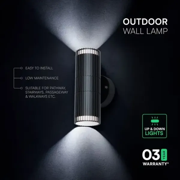 V-TAC Applique LED da Esterno 2xGU10 Doppio Fascio | Energy Clever