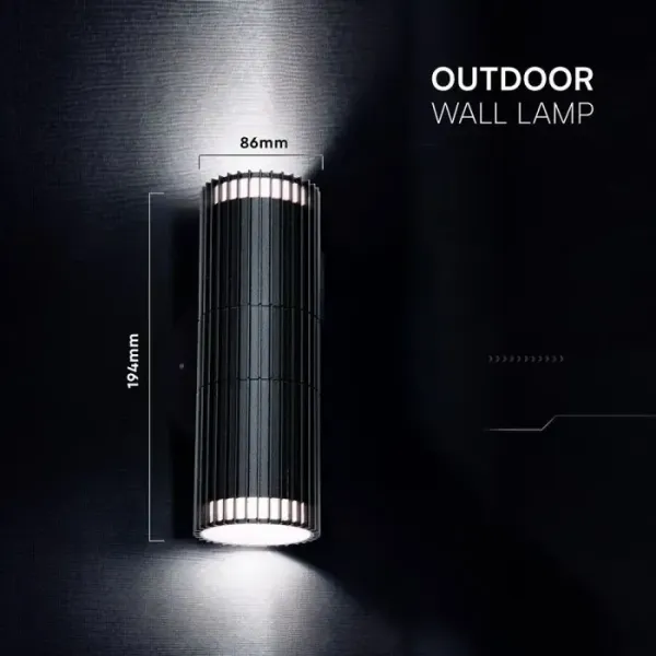 V-TAC Applique LED da Esterno 2xGU10 Doppio Fascio | Energy Clever