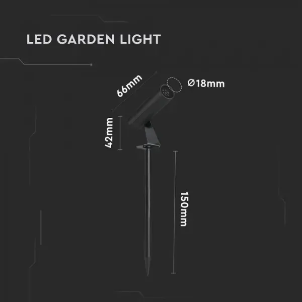 Faretto LED da Giardino con Picchetto | Energy Clever