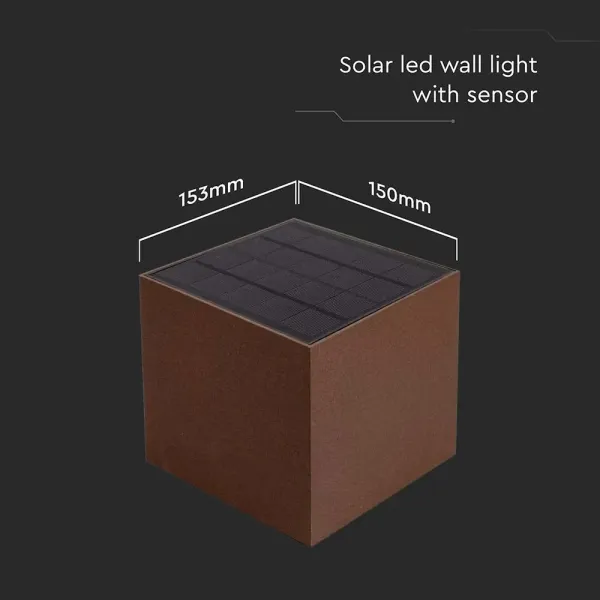 V-TAC Applique LED Solare da Esterno 9W con Sensore | Energy Clever