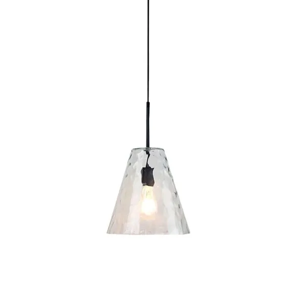 Pendant Designer Light Glass Cone Shape Bulb Down D:300mm