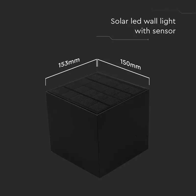 V-TAC Applique LED Solare da Esterno 9W con Sensore | Energy Clever