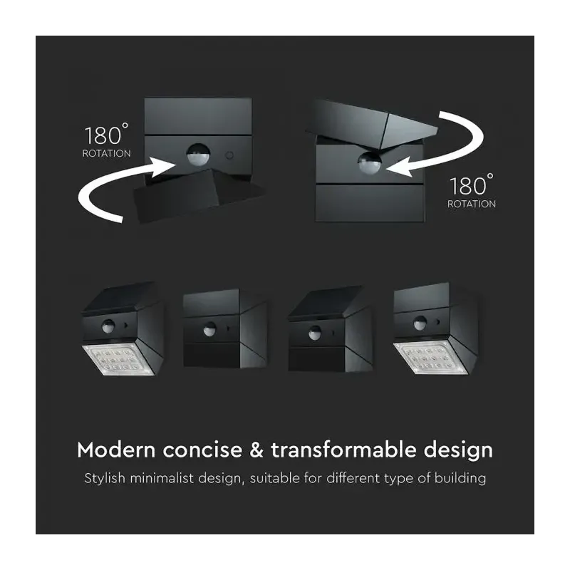 V-TAC Applique LED Solare da Esterno | Energy Clever