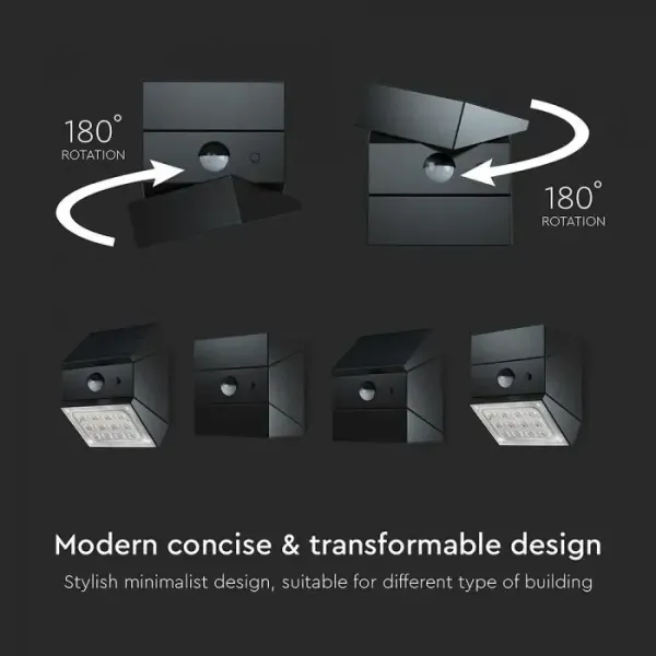 V-TAC Applique LED Solare da Esterno | Energy Clever