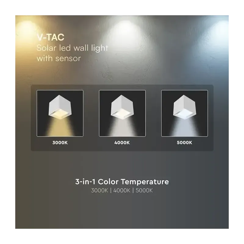 V-TAC Applique LED Solare da Esterno | Energy Clever