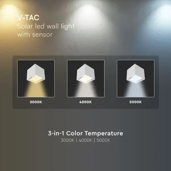 V-TAC Applique LED Solare da Esterno | Energy Clever