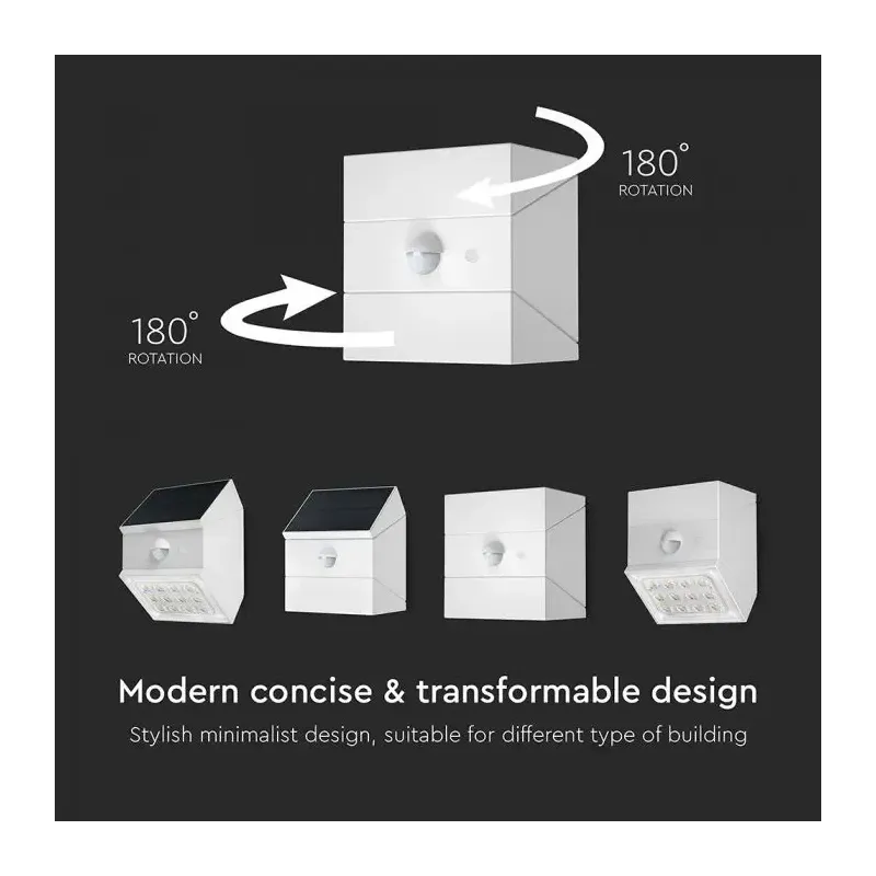 V-TAC Applique LED Solare da Esterno | Energy Clever