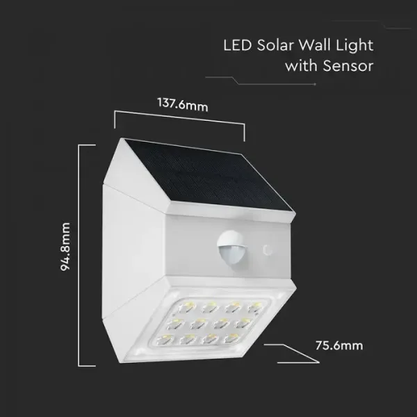 V-TAC Applique LED Solare da Esterno | Energy Clever