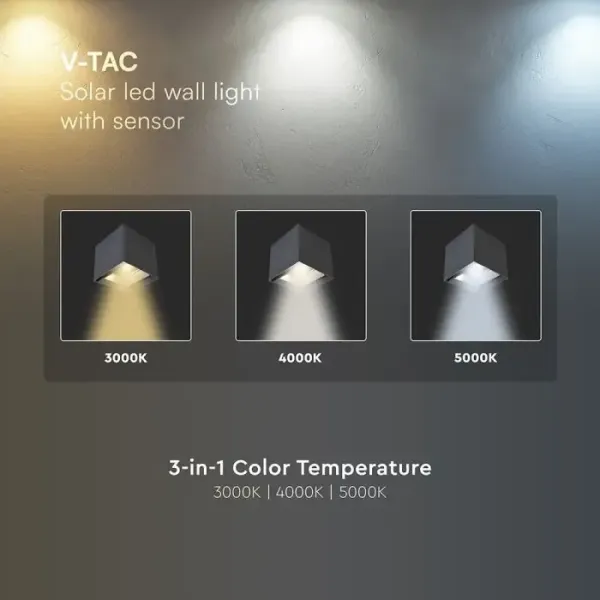 V-TAC Applique LED Solare da Esterno | Energy Clever