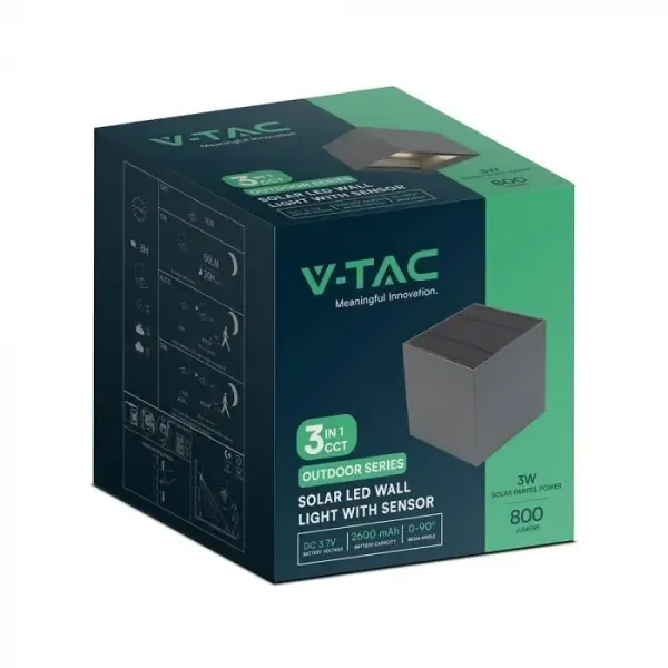 V-TAC Applique LED Solare da Esterno | Energy Clever