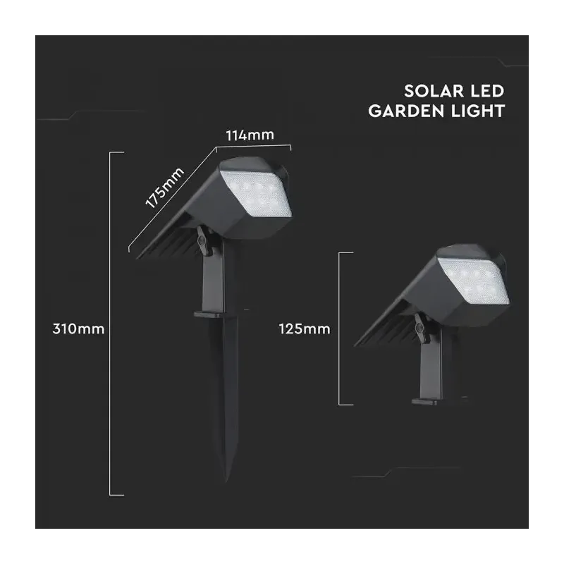 V-TAC Faretto LED Solare da Giardino | Energy Clever