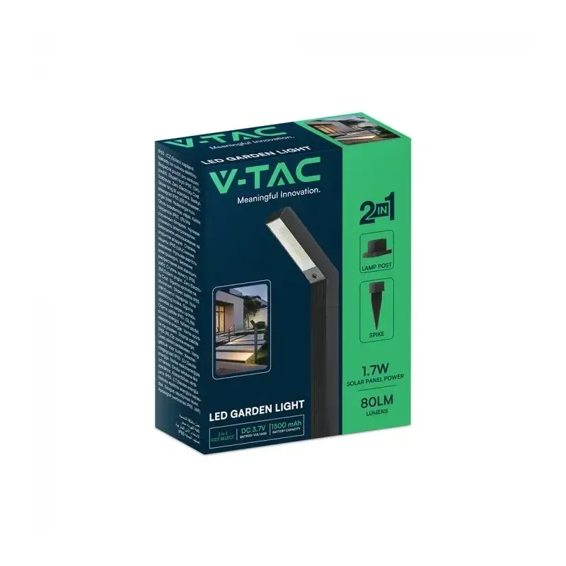 V-TAC Paletto LED Solare da Giardino | Energy Clever