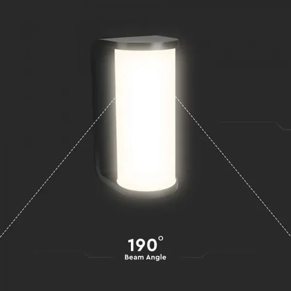 Applique LED da Esterno 12W Cilindrica Nera | Energy Clever