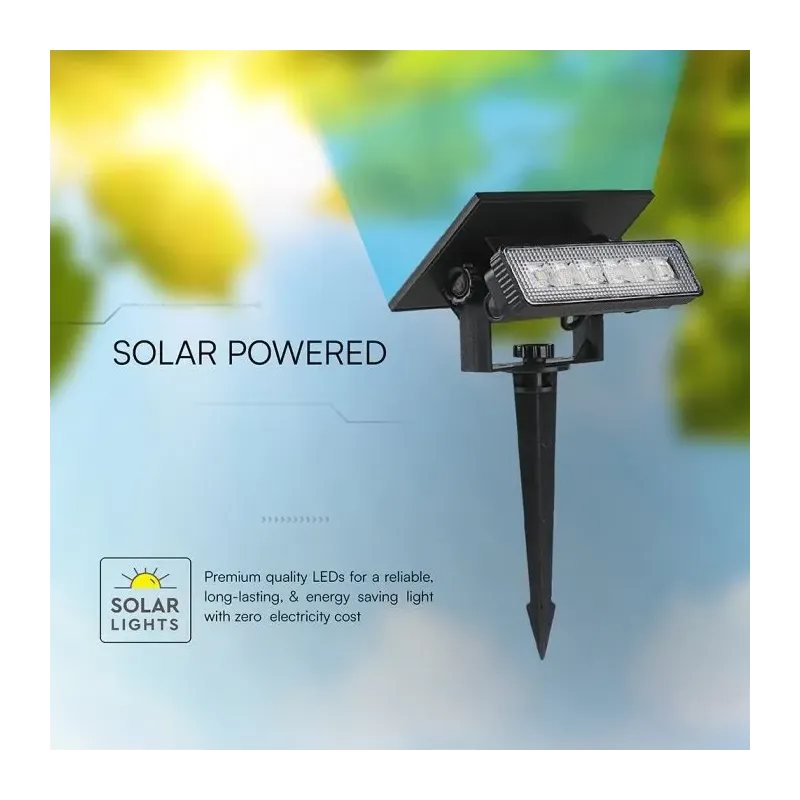 V-TAC Faretto LED Solare da Giardino | Energy Clever