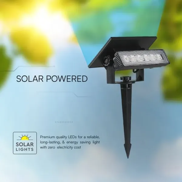 V-TAC Faretto LED Solare da Giardino | Energy Clever