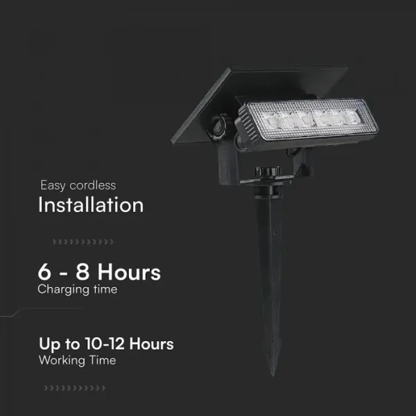 V-TAC Faretto LED Solare da Giardino | Energy Clever