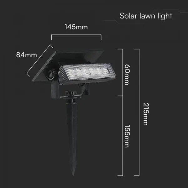V-TAC Faretto LED Solare da Giardino | Energy Clever