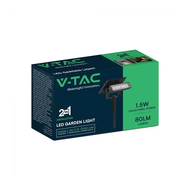 V-TAC Faretto LED Solare da Giardino | Energy Clever