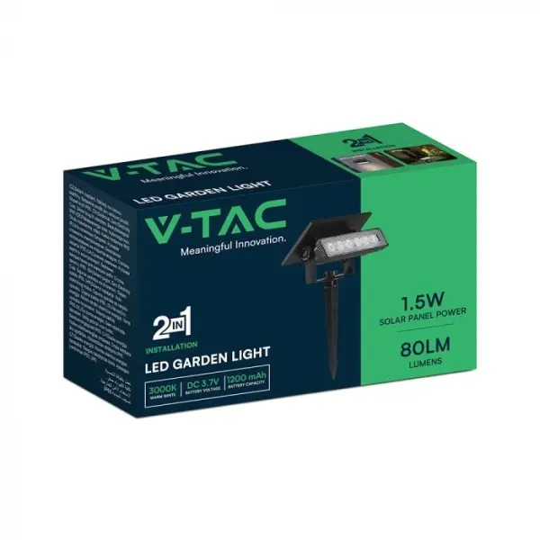 V-TAC Faretto LED Solare da Giardino | Energy Clever