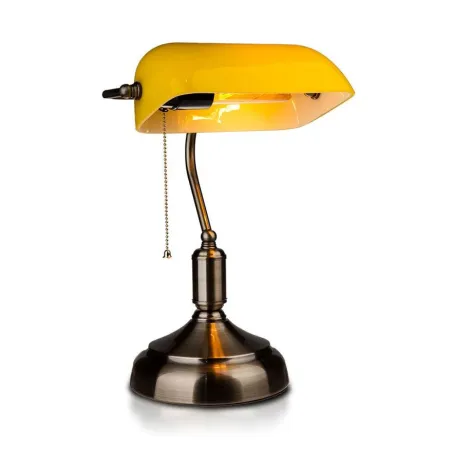 E27 Bakelite Table Lamp Holder with Switch Yellow
